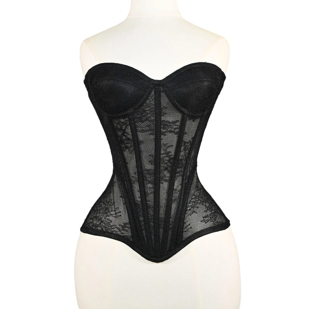 Women Mesh Corset Busiter Over - Boning Corset Steel review and price