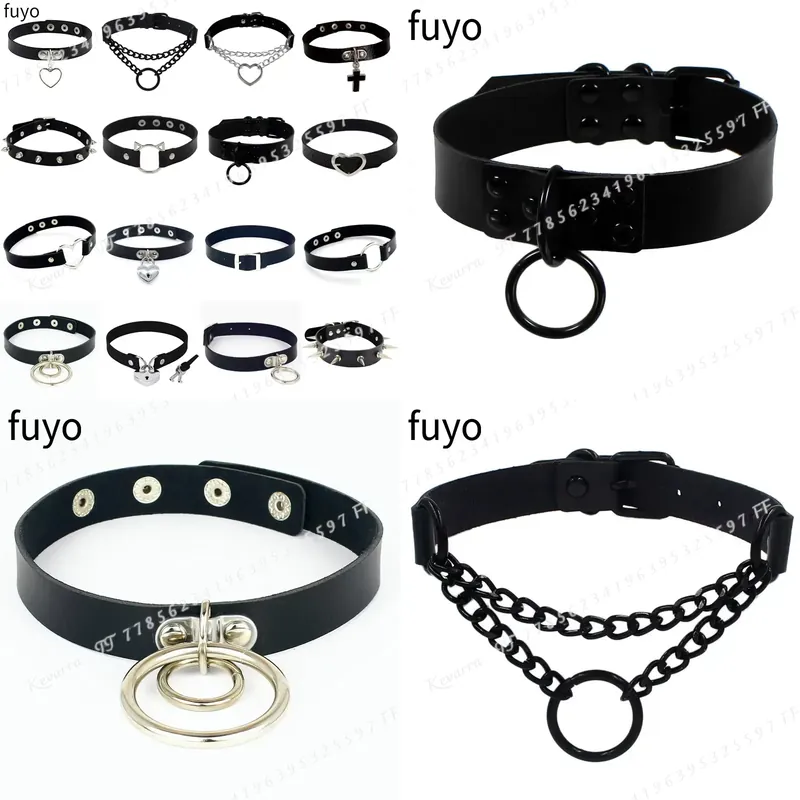 Sexy Punk Leather Choker Colla - Magnetic Clasp Cosplay review and price