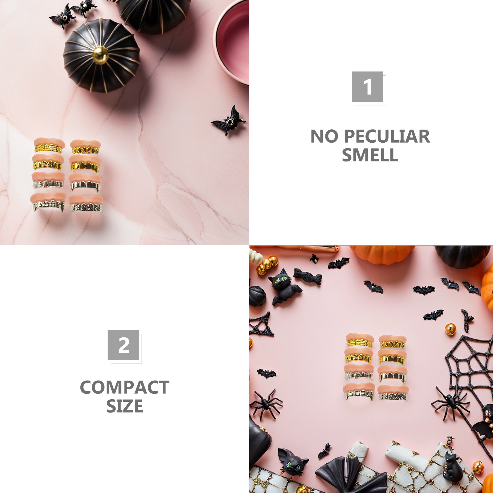8Pcs Fake Zombie Teeth Funny H - Easy Cosplay Prop review and price