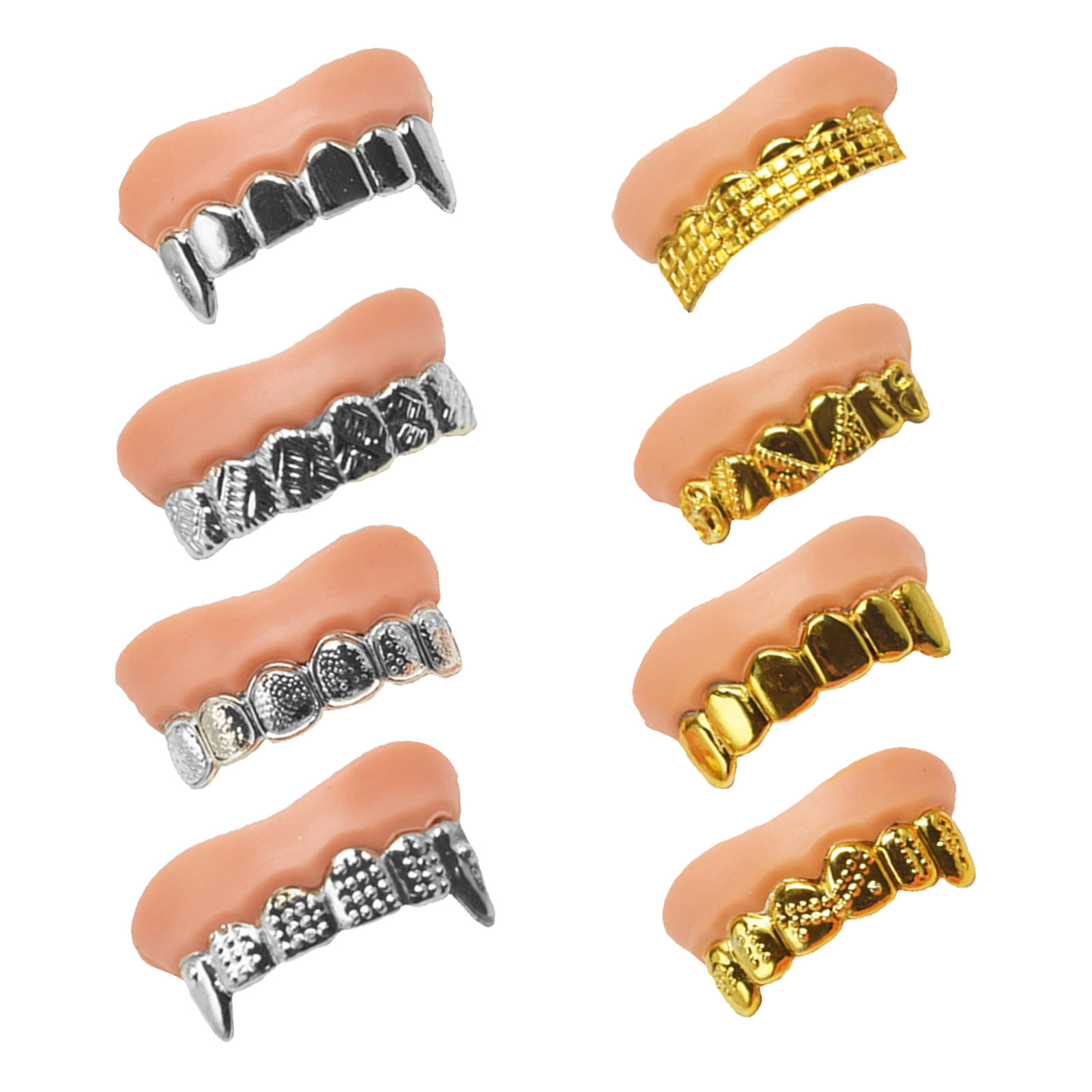 8Pcs Fake Zombie Teeth Funny H - Easy Cosplay Prop review and price